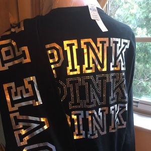 Victoria secret pink bling pullover leggings set